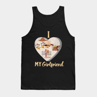 I love my girlfriend Valentine Tank Top